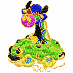 Kids And Toys Embroidery Design 5